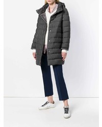 Женский темно-серый пуховик от Herno