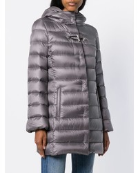 Женский темно-серый пуховик от Fay