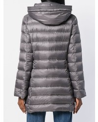 Женский темно-серый пуховик от Fay