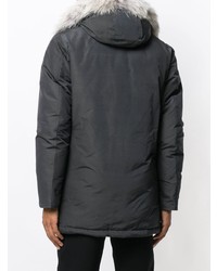 Мужской темно-серый пуховик от Woolrich