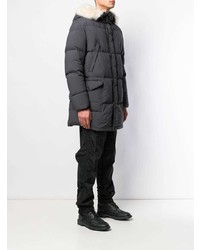 Мужской темно-серый пуховик от Ten C