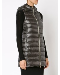 Женский темно-серый пуховик от Herno