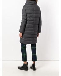 Женский темно-серый пуховик от Herno