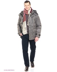 Мужской темно-серый пуховик от Tom Farr