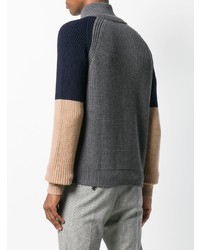 Мужской темно-серый свитер на молнии от DSQUARED2