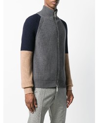 Мужской темно-серый свитер на молнии от DSQUARED2