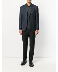 Мужской темно-серый свитер на молнии от John Smedley