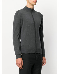 Мужской темно-серый свитер на молнии от John Smedley