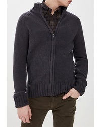 Мужской темно-серый свитер на молнии от Kensington Eastside