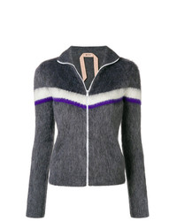 Женский темно-серый свитер на молнии от N°21