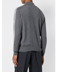 Мужской темно-серый свитер на молнии от Eleventy