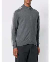 Мужской темно-серый свитер на молнии от Eleventy