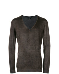 Мужской темно-серый свитер с v-образным вырезом от Avant Toi