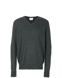 Мужской темно-серый свитер с v-образным вырезом от Ballantyne
