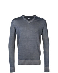 Мужской темно-серый свитер с v-образным вырезом от CP Company