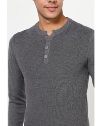 Мужской темно-серый свитер с v-образным вырезом от E-Bound