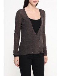 Женский темно-серый свитер с v-образным вырезом от Gas