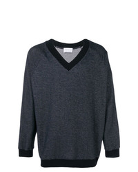 Мужской темно-серый свитер с v-образным вырезом от House Of The Very Islands