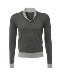 Мужской темно-серый свитер с v-образным вырезом от Occhibelli