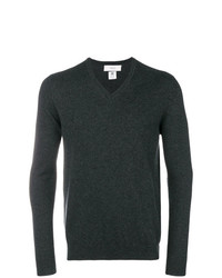 Мужской темно-серый свитер с v-образным вырезом от Pringle Of Scotland