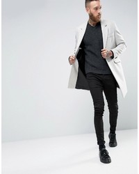 Мужской темно-серый свитер с v-образным вырезом от Asos