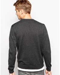 Мужской темно-серый свитер с v-образным вырезом от Esprit