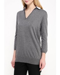 Женский темно-серый свитер с v-образным вырезом от Wallis