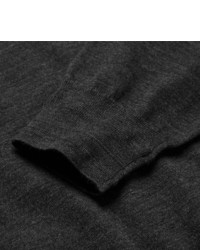 Мужской темно-серый свитер с воротником на молнии от Brioni