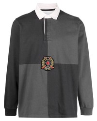 Мужской темно-серый свитер с воротником поло от Pop Trading Company