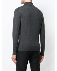 Мужской темно-серый свитер с воротником поло от Tom Ford
