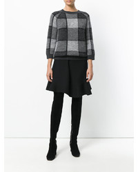 Женский темно-серый свитер с круглым вырезом из мохера от Woolrich