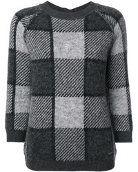 Женский темно-серый свитер с круглым вырезом из мохера от Woolrich
