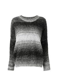 Женский темно-серый свитер с круглым вырезом с принтом от Snobby Sheep