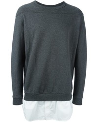 Мужской темно-серый свитер с круглым вырезом от 3.1 Phillip Lim