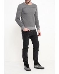 Мужской темно-серый свитер с круглым вырезом от Aarhon