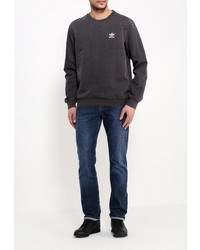 Мужской темно-серый свитер с круглым вырезом от adidas Originals