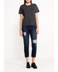 Женский темно-серый свитер с круглым вырезом от adL