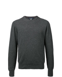 Мужской темно-серый свитер с круглым вырезом от Alex Mill
