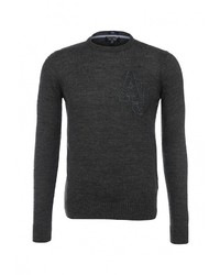 Мужской темно-серый свитер с круглым вырезом от Armani Jeans