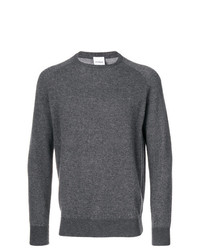 Мужской темно-серый свитер с круглым вырезом от Aspesi