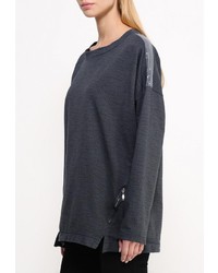 Женский темно-серый свитер с круглым вырезом от Aurora Firenze