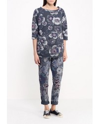 Женский темно-серый свитер с круглым вырезом от Aurora Firenze