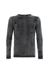 Мужской темно-серый свитер с круглым вырезом от Avant Toi