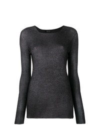 Женский темно-серый свитер с круглым вырезом от Avant Toi