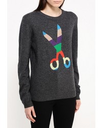 Женский темно-серый свитер с круглым вырезом от BeaYukMui