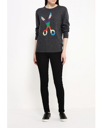 Женский темно-серый свитер с круглым вырезом от BeaYukMui