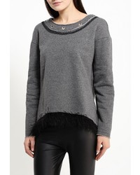 Женский темно-серый свитер с круглым вырезом от Besh