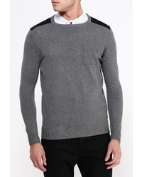Мужской темно-серый свитер с круглым вырезом от Best Mountain