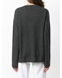 Женский темно-серый свитер с круглым вырезом от Iris von Arnim