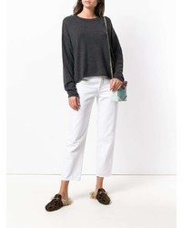 Женский темно-серый свитер с круглым вырезом от Iris von Arnim